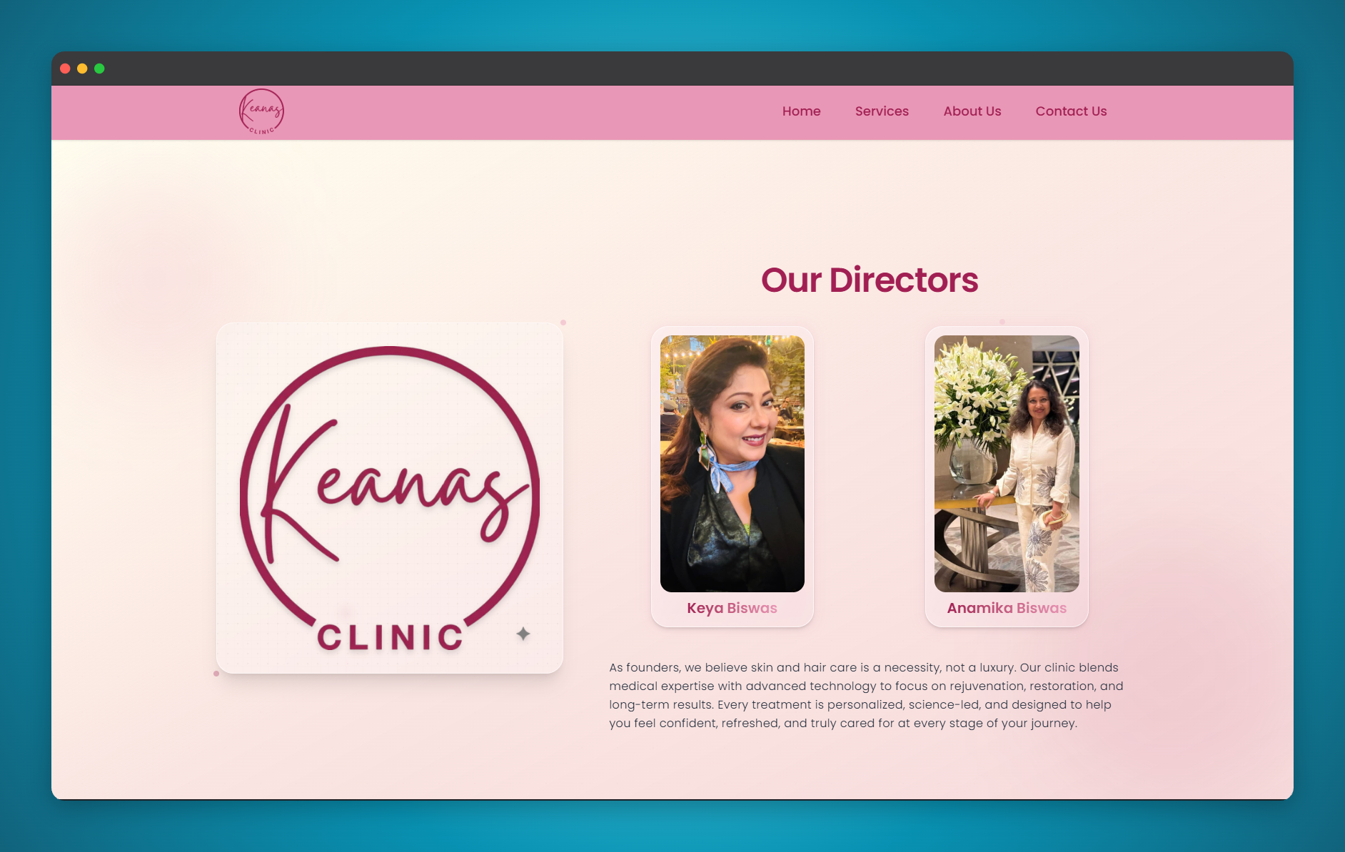 Keanas Skin Clinic — A fast landing page built to convert paid social traffic.