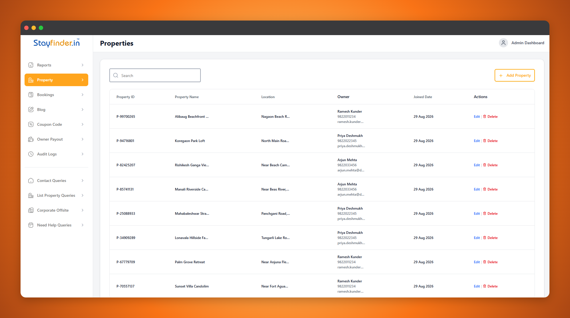 StayFinder — screenshot 1
